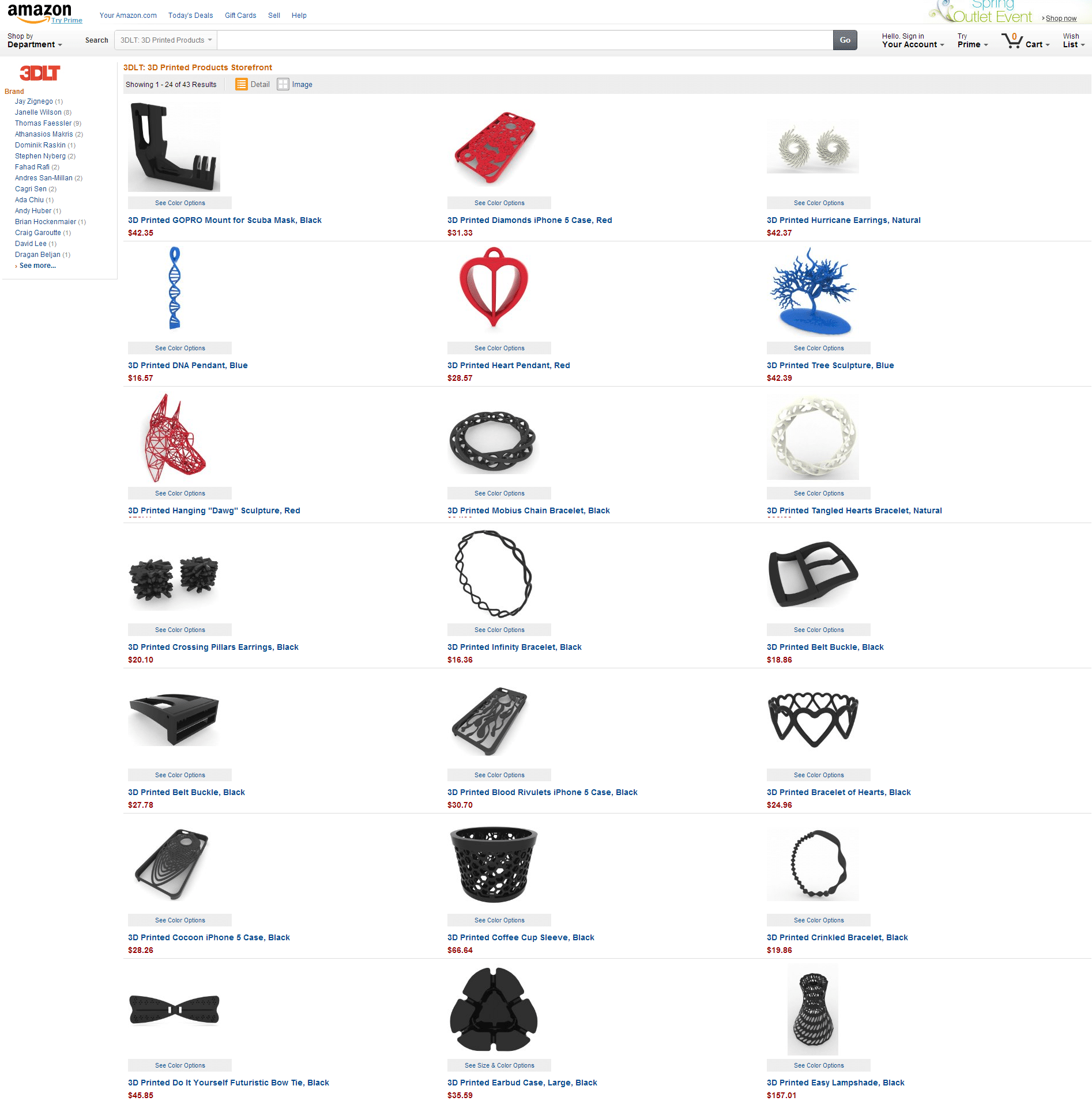 3DLT 3D Printed Products Amazon.com