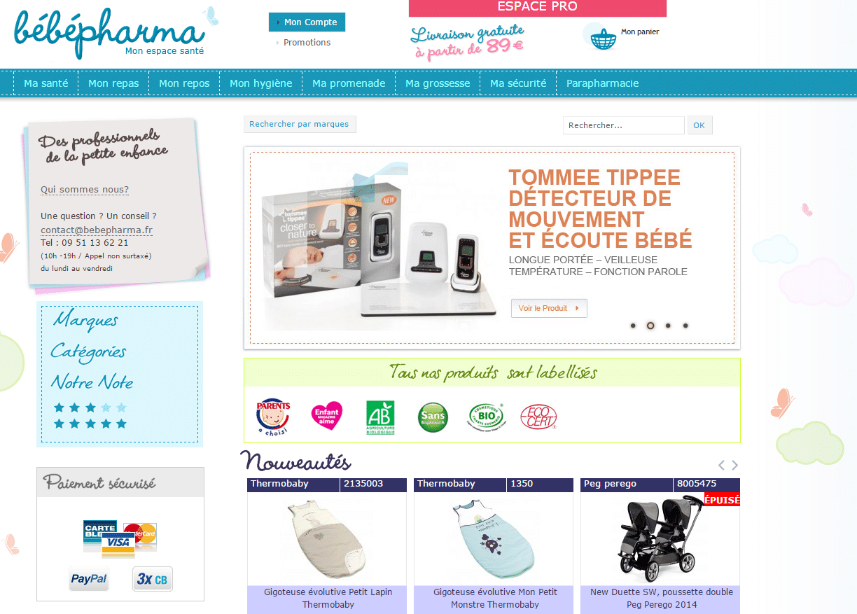 bebepharma site ecommerce